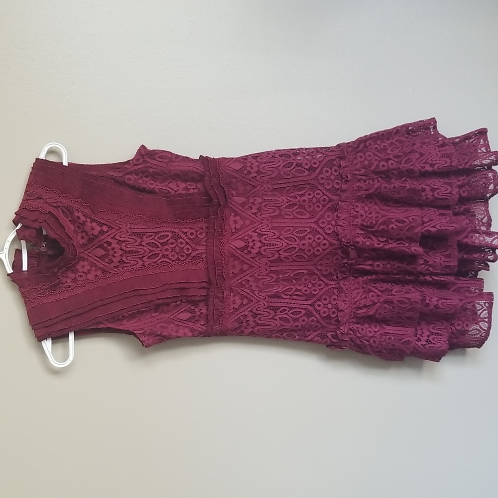 Six One Eight Lace Ruffle Dress